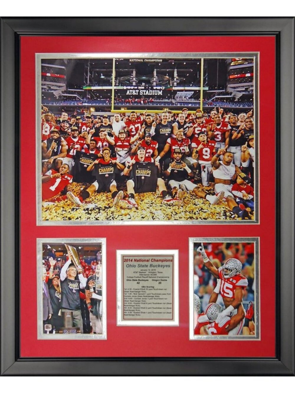 Ohio State 2014 CFP Football National Champion Framed Photo Collage 16x20